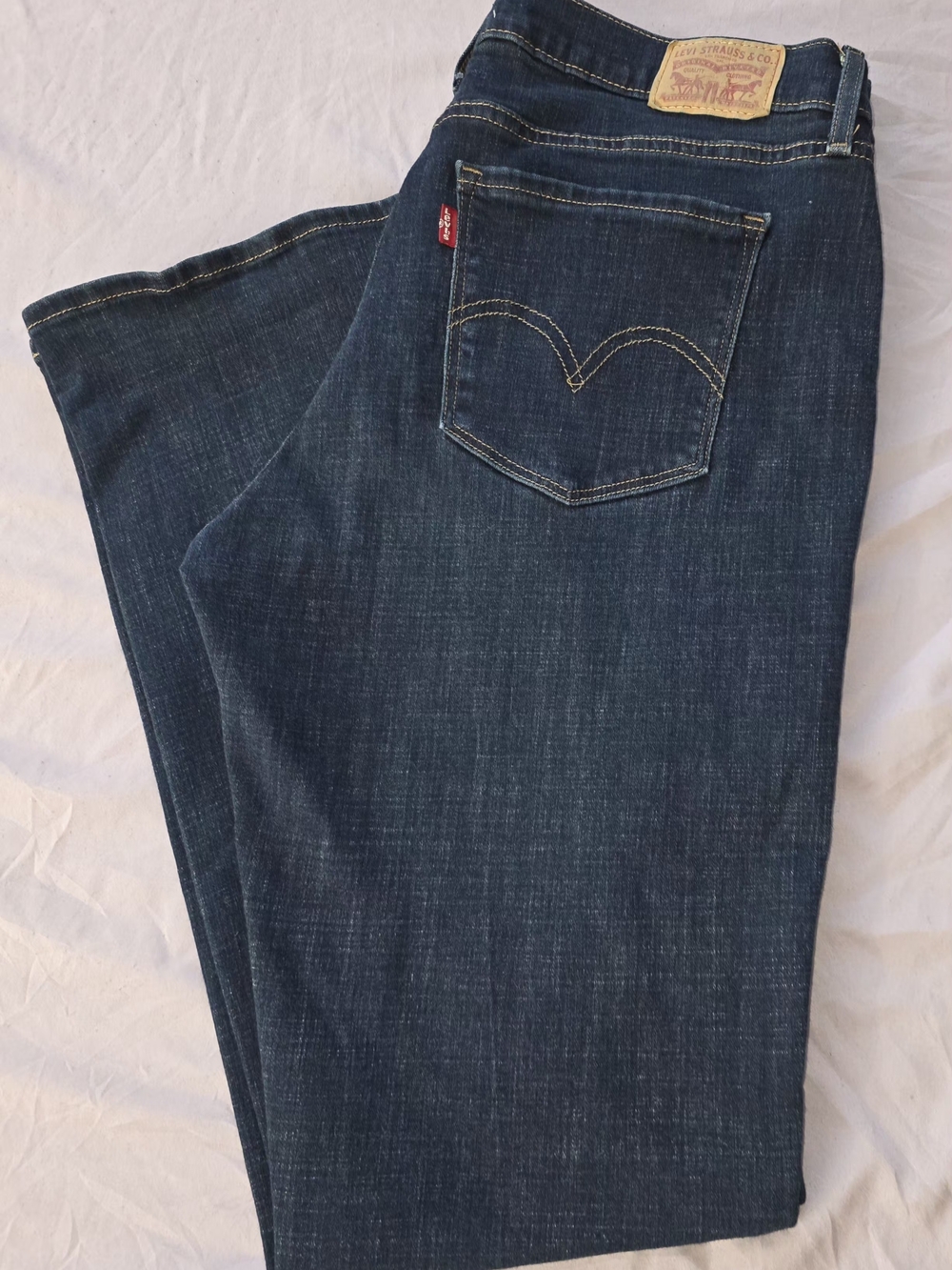 Levi's Dark Wash Straight Leg Jeans
